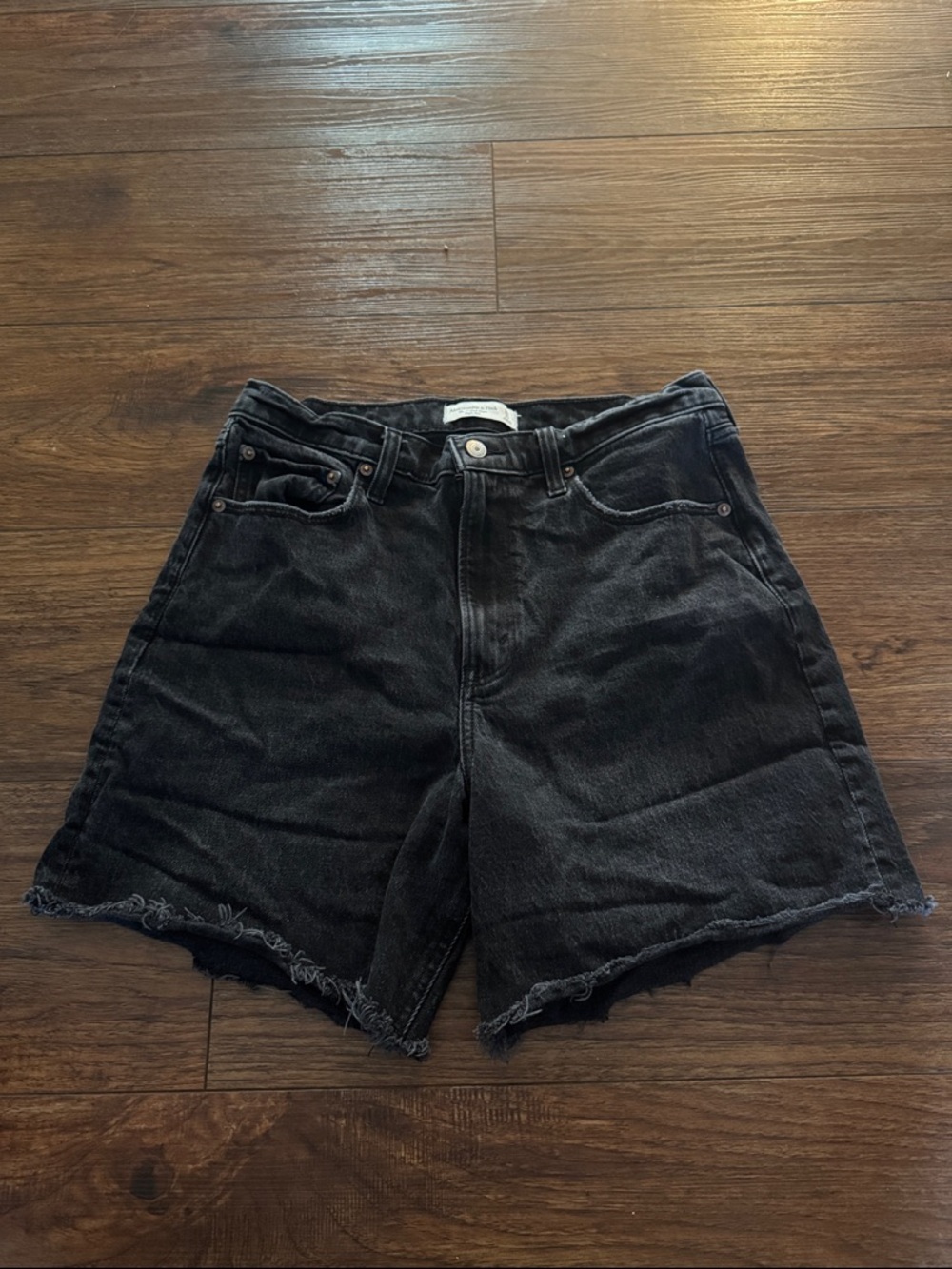 Abercrombie & Fitch Dad Short High Rise - Black